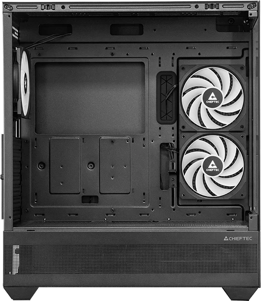Корпус Chieftec Vista черный без БП ATX 6x120mm 2x140mm 1xUSB2.0 1xUSB3.0 audio bott PSU — миниатюра 5