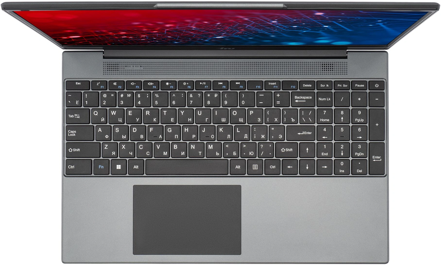 Ноутбук IRU Tactio 15BHR Ryzen 7 7730U 16Gb SSD512Gb AMD Radeon Graphics 15.6" IPS FHD (1920x1080) Windows 11 Pro grey WiFi BT Cam 4350mAh (2139186) — миниатюра 2