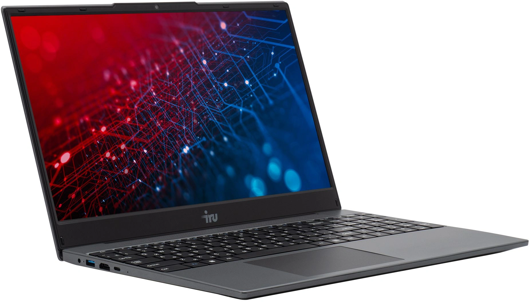 Ноутбук IRU Tactio 15BHR Ryzen 7 7730U 16Gb SSD512Gb AMD Radeon Graphics 15.6" IPS FHD (1920x1080) Windows 11 Pro grey WiFi BT Cam 4350mAh (2139186) — миниатюра 6