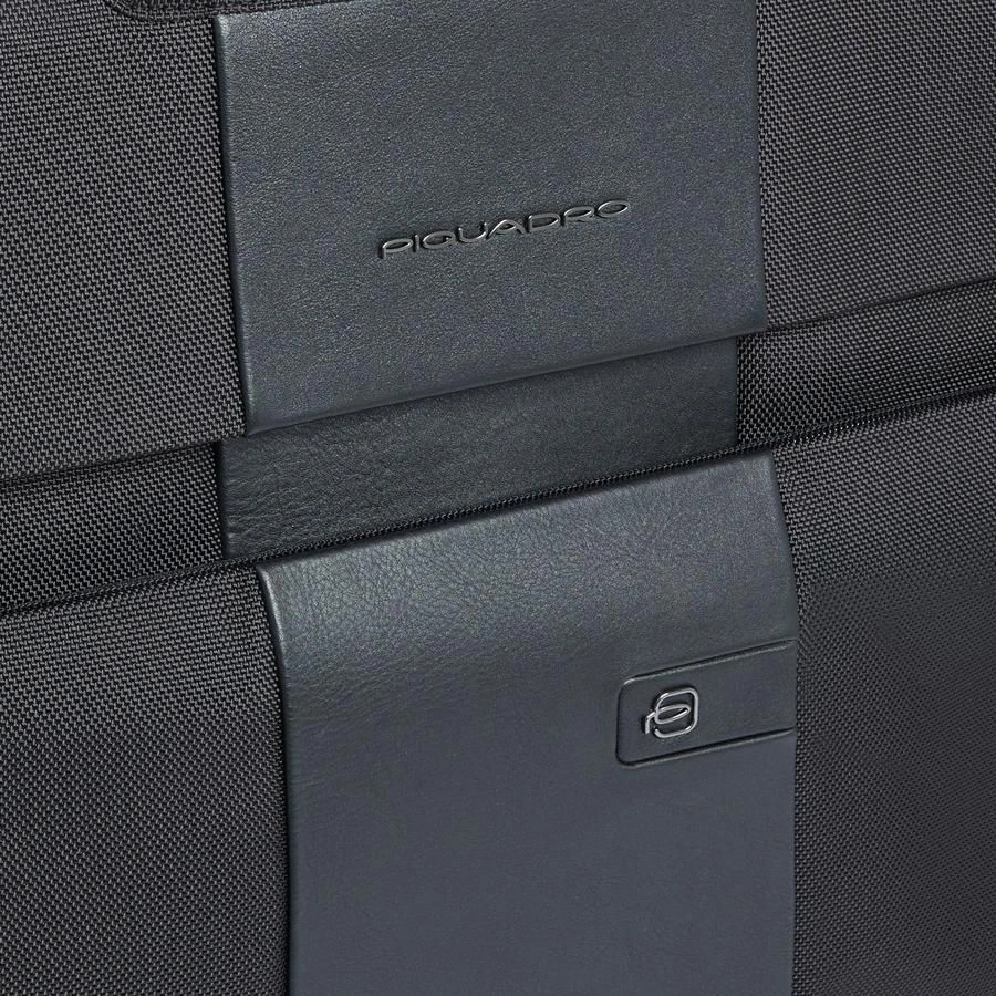Сумка портплед Piquadro Brief2 PA7047BR2/N черная нейлон/натур.кожа — миниатюра 5