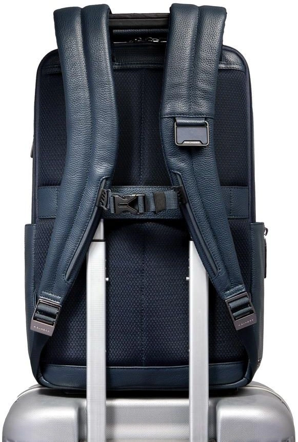Рюкзак мужской Piquadro Modus CA7106MOS/BLU синий натур.кожа — миниатюра 3