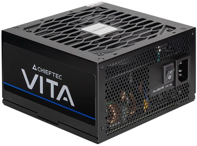 Блок питания Chieftec ATX 650W Vita BPX-650-S Gen.5 Half mod 80+ bronze (20+4pin) APFC 120mm fan 6xSATA RTL — фото 1