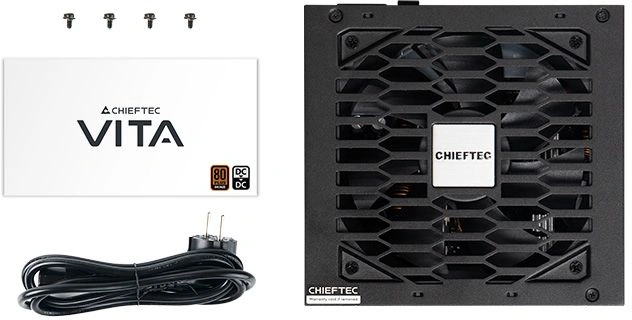 Блок питания Chieftec ATX 650W Vita BPX-650-S Gen.5 Half mod 80+ bronze (20+4pin) APFC 120mm fan 6xSATA RTL — миниатюра 8
