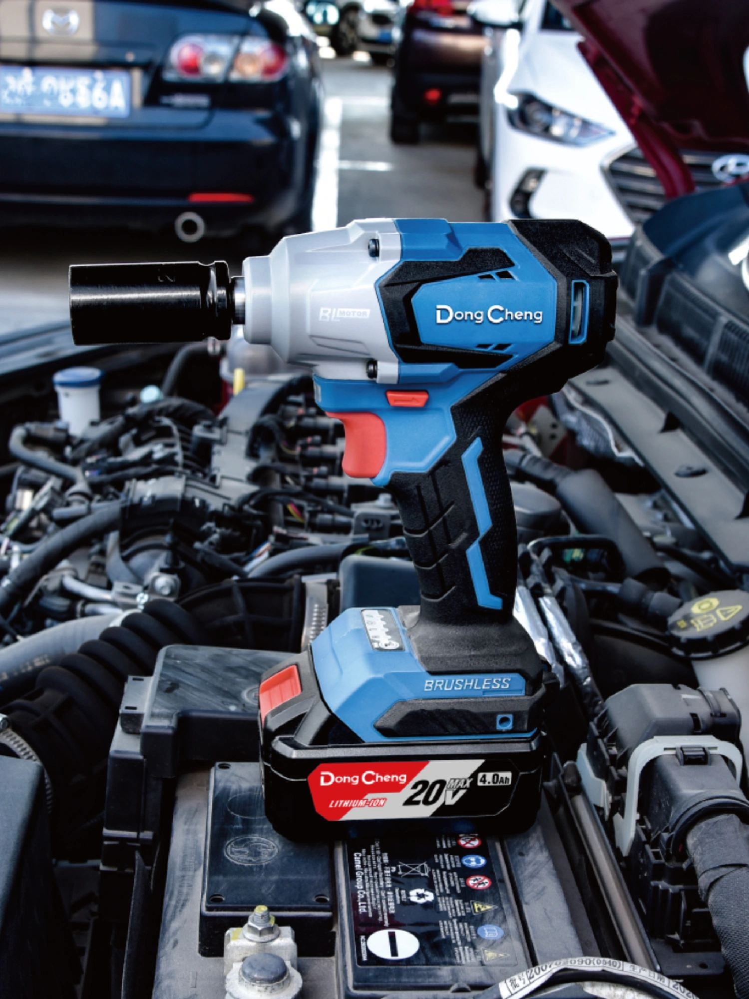 Гайковерт DongCheng DCPB02-18M аккум. патрон:квад.1/2" (DCPB02-18M(TYPE Z)) — миниатюра 2