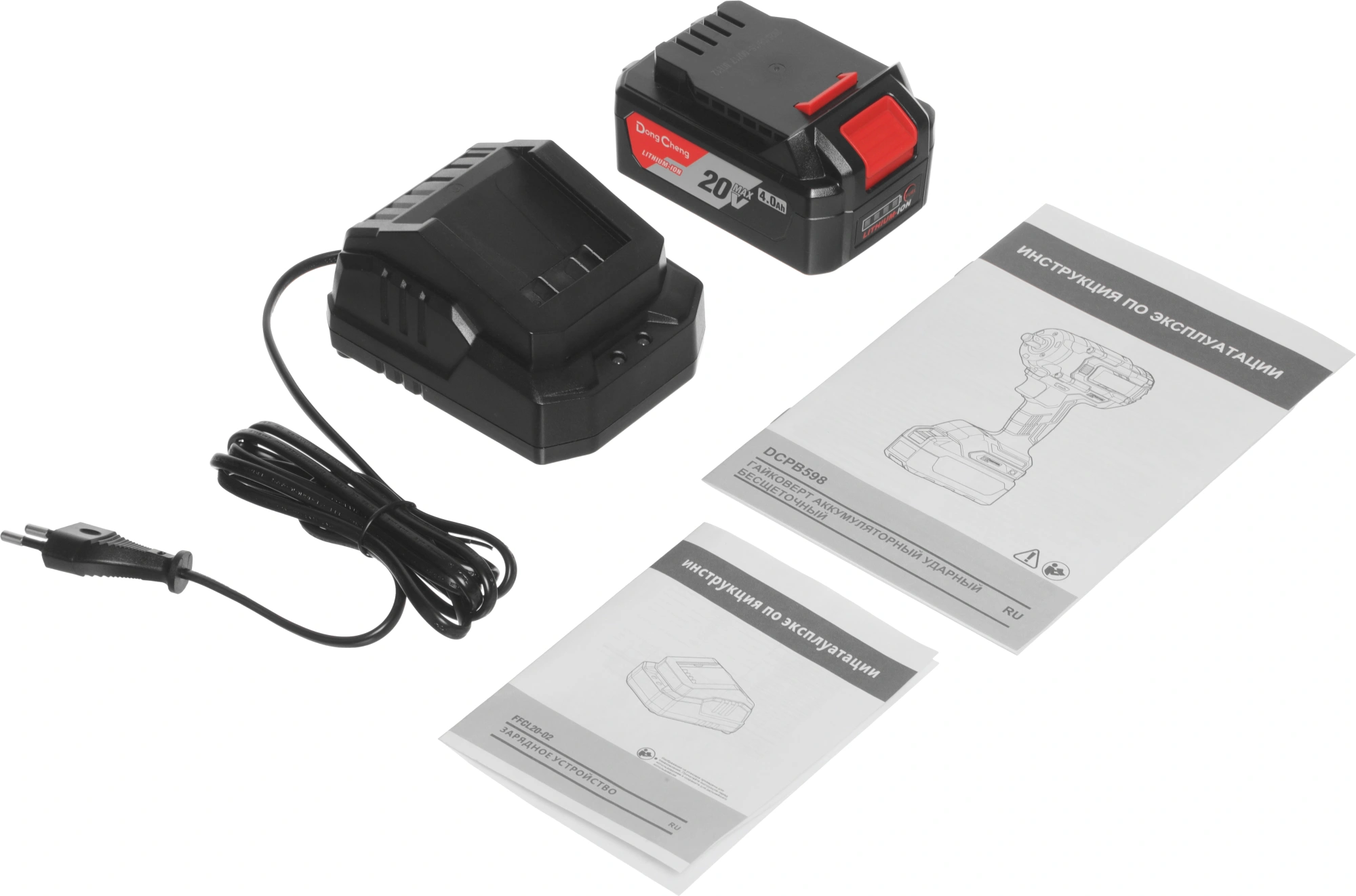Гайковерт DongCheng DCPB598 аккум. патрон:квад.1/2" (кейс в комплекте) (DCPB598(TYPE EM)) — миниатюра 19