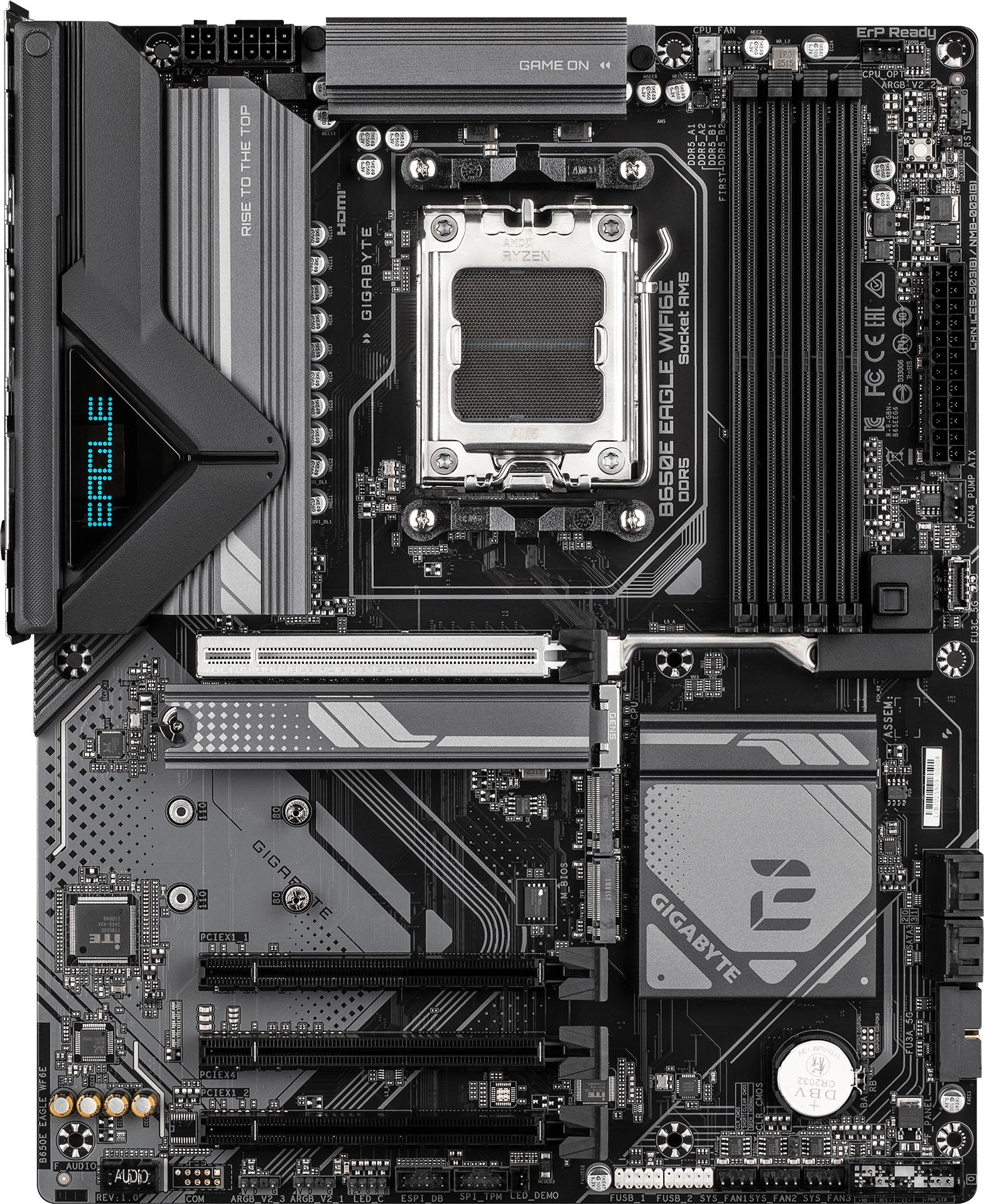 Материнская плата Gigabyte B650E EAGLE WIFI6E Socket AM5 AMD B650 4xDDR5 ATX AC`97 8ch(7.1) GbLAN RAID+HDMI+DP — фото 1