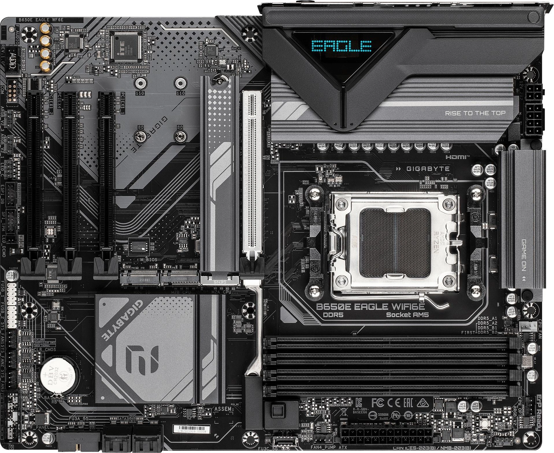 Материнская плата Gigabyte B650E EAGLE WIFI6E Socket AM5 AMD B650 4xDDR5 ATX AC`97 8ch(7.1) GbLAN RAID+HDMI+DP — миниатюра 4