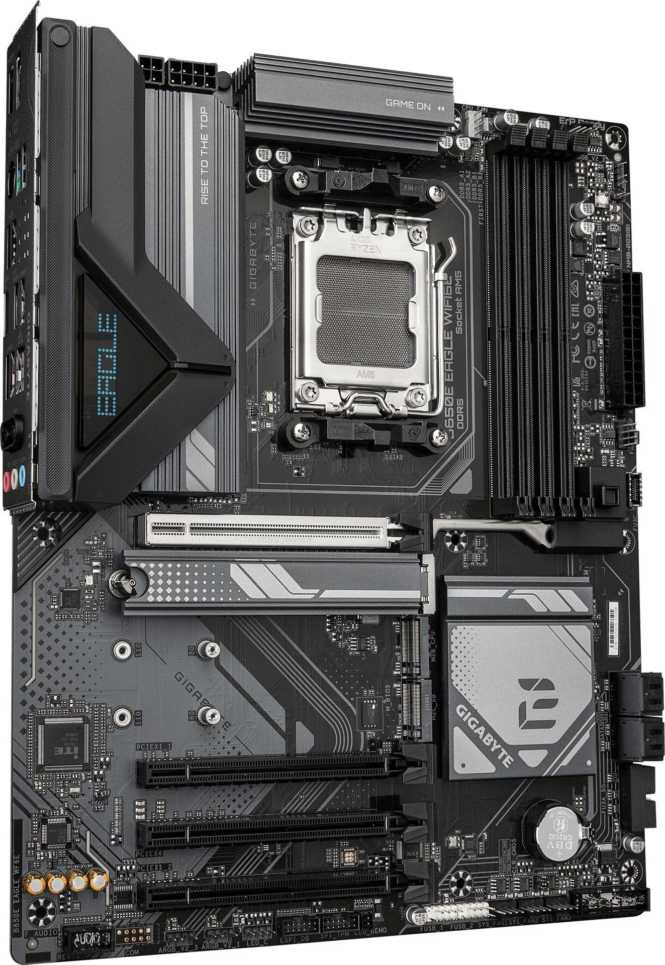 Материнская плата Gigabyte B650E EAGLE WIFI6E Socket AM5 AMD B650 4xDDR5 ATX AC`97 8ch(7.1) GbLAN RAID+HDMI+DP — миниатюра 2