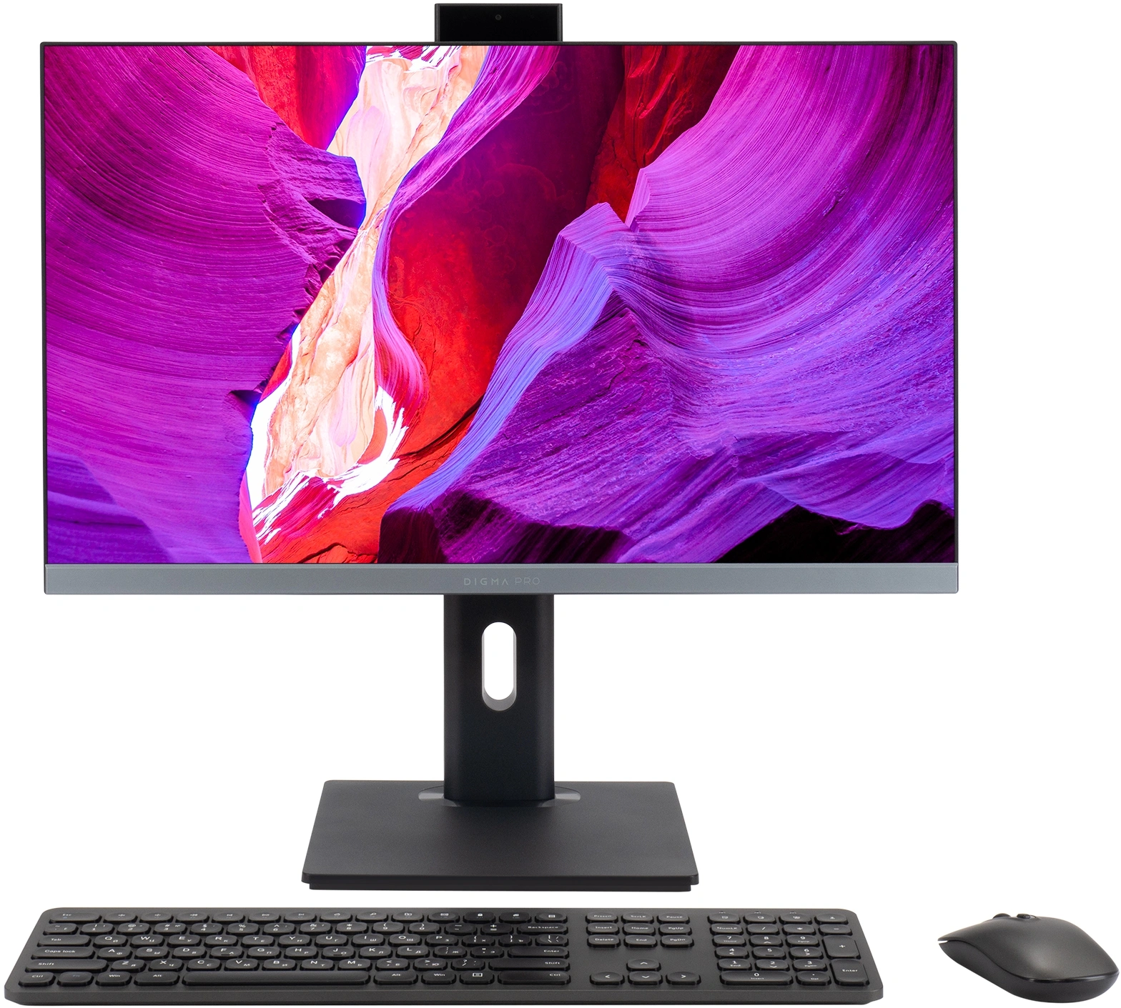 Моноблок Digma Pro Unity 23.8" Full HD i5 13500HX (2.5) 16Gb SSD512Gb UHDG 730 CR Windows 11 Pro GbitEth WiFi BT 90W клавиатура мышь Cam серый/черный 1920x1080 — фото 1