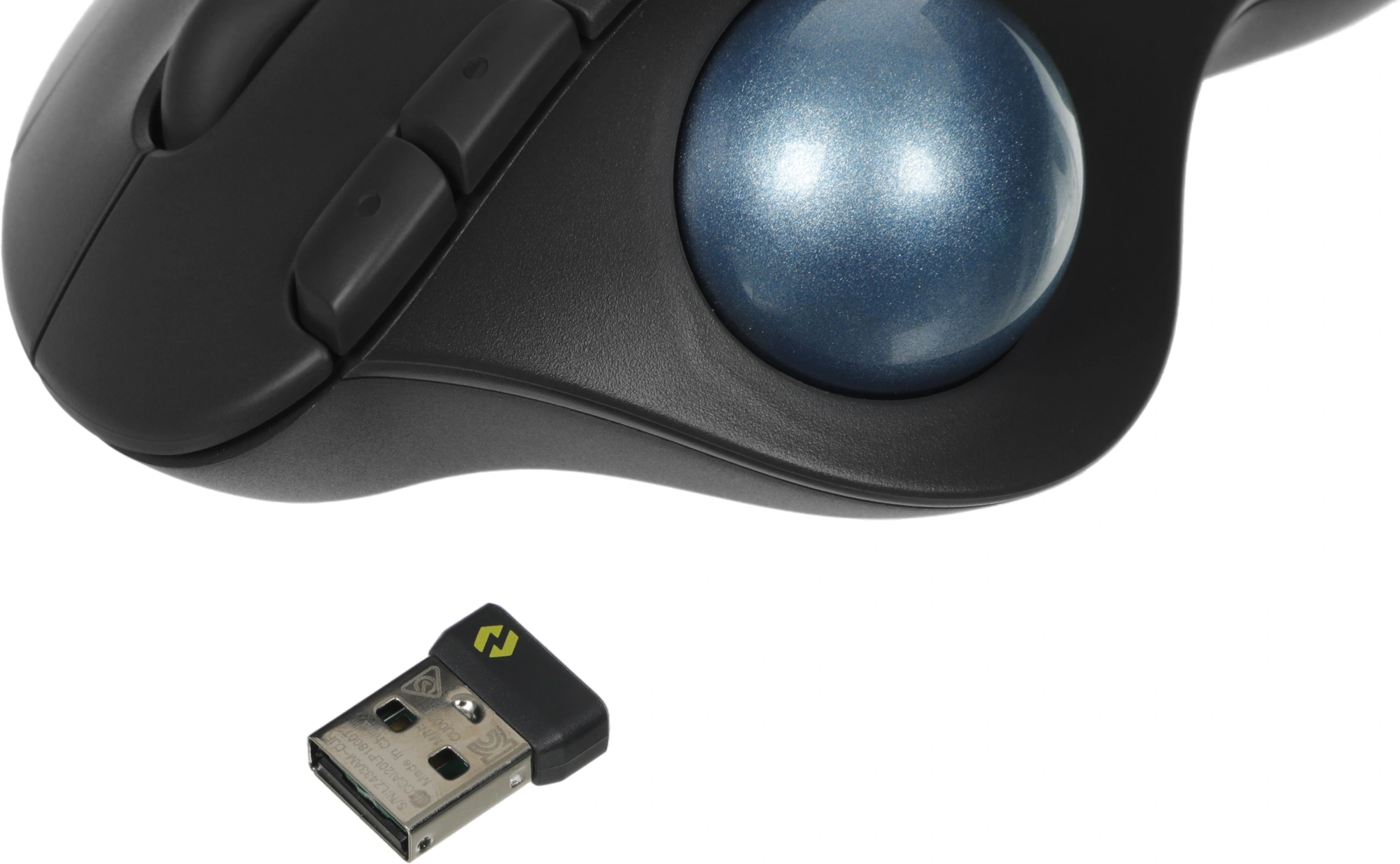 Трекбол Logitech M575S черный оптическая 2000dpi беспров. BT/Radio USB 4but (910-007035) — миниатюра 7