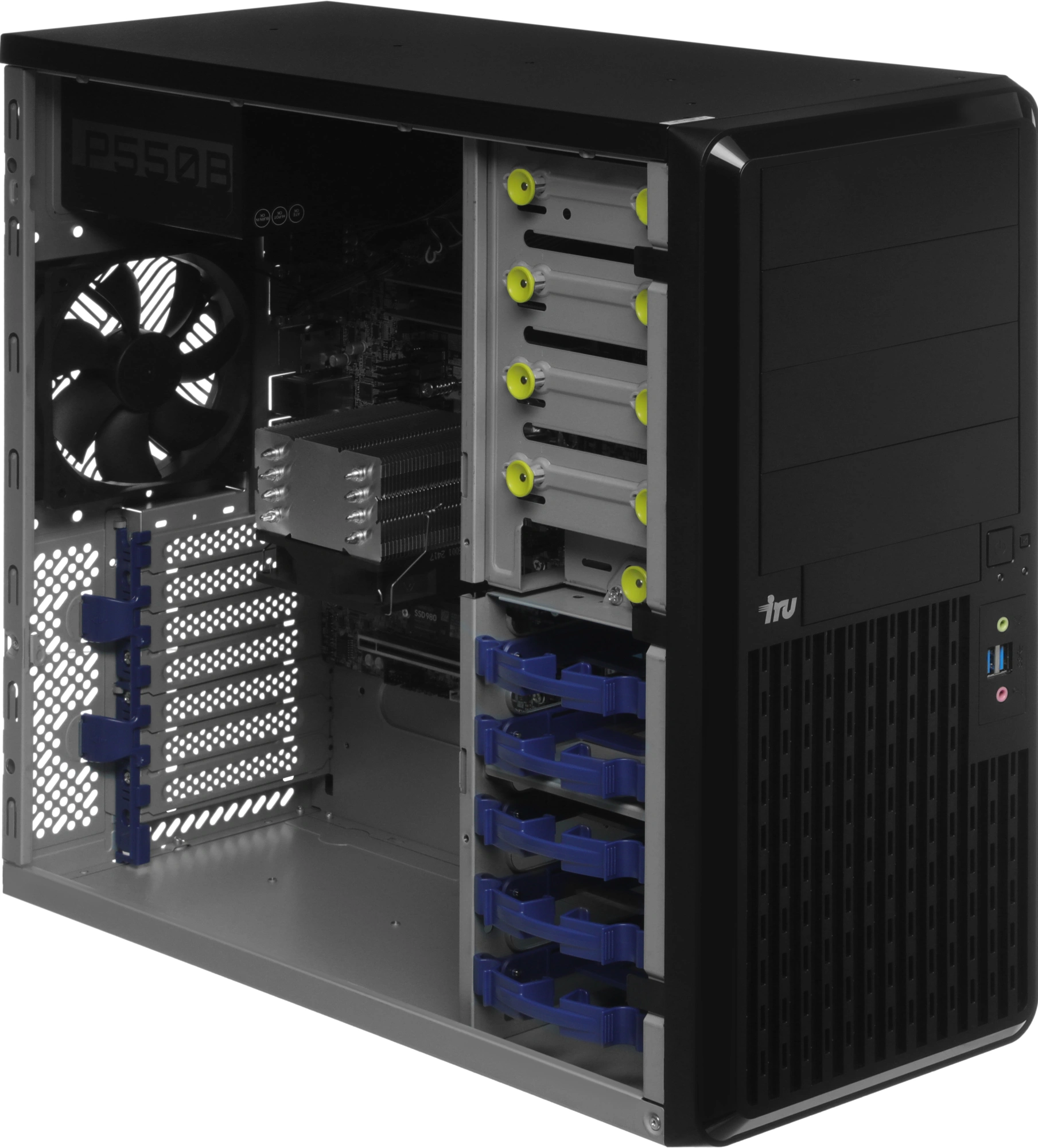 Сервер IRU Rock S9104A 1x7600 1x16Gb 1x1Tb SSD B650 AST2600 2xGigEth 1x550W w/o OS (2140240) — миниатюра 4