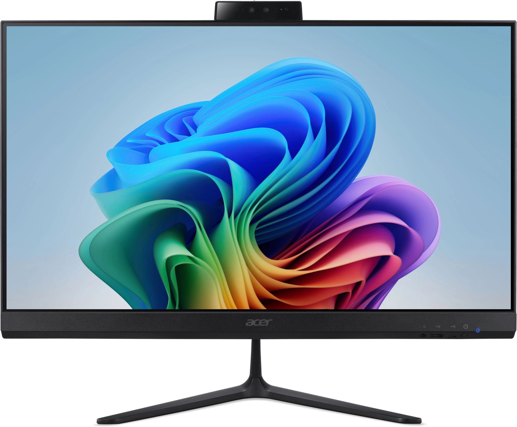 Моноблок Acer Aspire C24B-GKRK 23.8" Full HD Ryzen AI 5 330 (2) 16Gb SSD512Gb 820M Eshell GbitEth WiFi BT 65W клавиатура мышь Cam черный 1920x1080 — фото 1