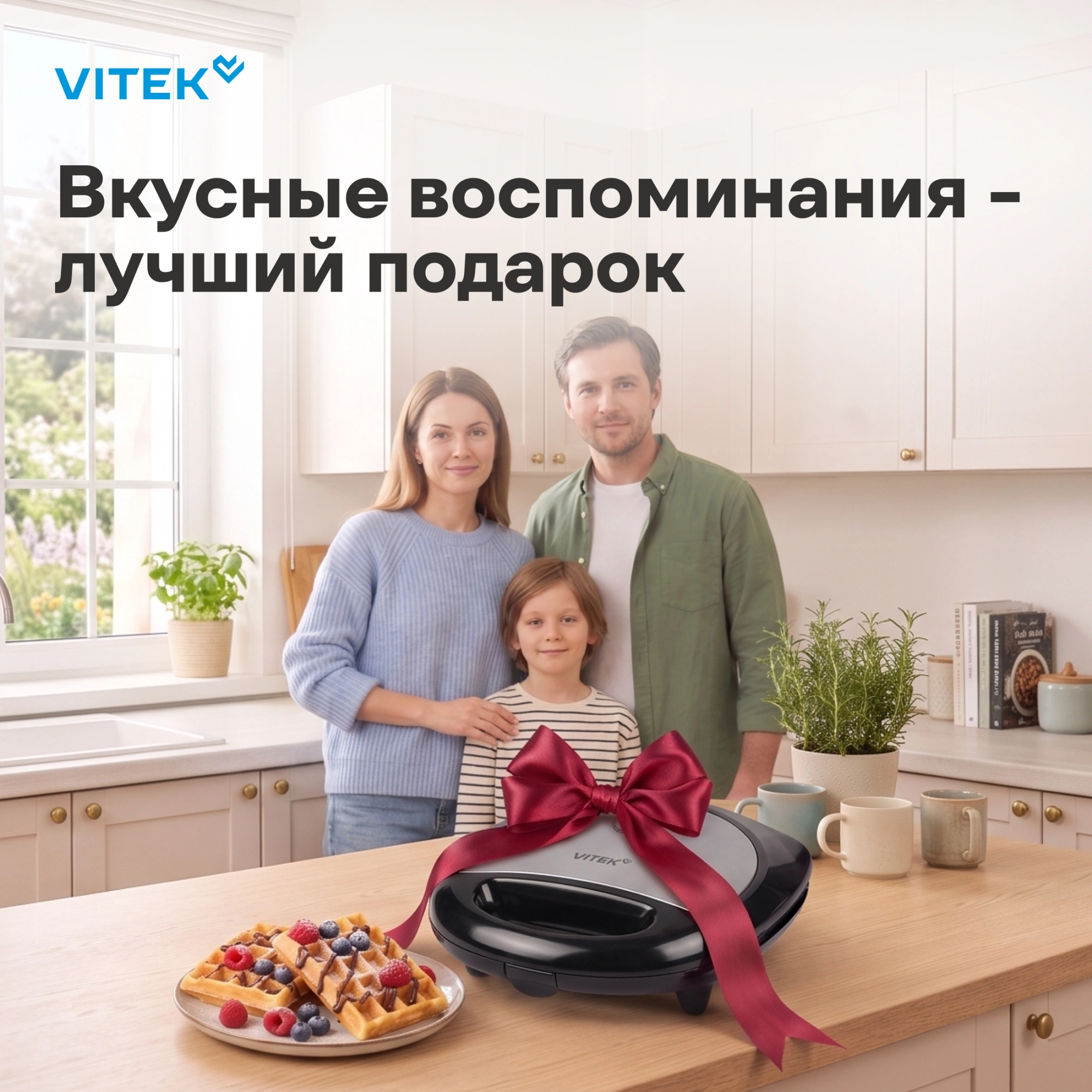 Вафельница Vitek VT-WM1000 750Вт черный — миниатюра 21