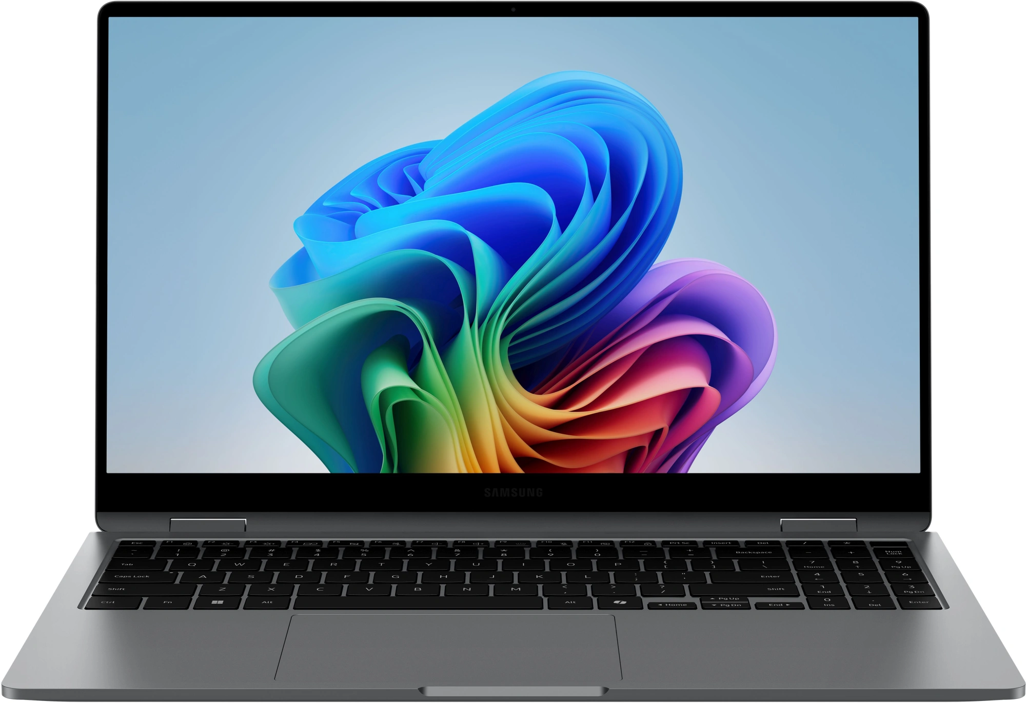 Ноутбук Samsung Galaxy Book 5 360 NP750 Core Ultra 7 256V 16Gb SSD1Tb Intel Arc 140V 15.6" AMOLED Touch FHD (1920x1080) Windows 11 Home Multi Language grey WiFi BT Cam (NP750QHA-LG3IN) — фото 1