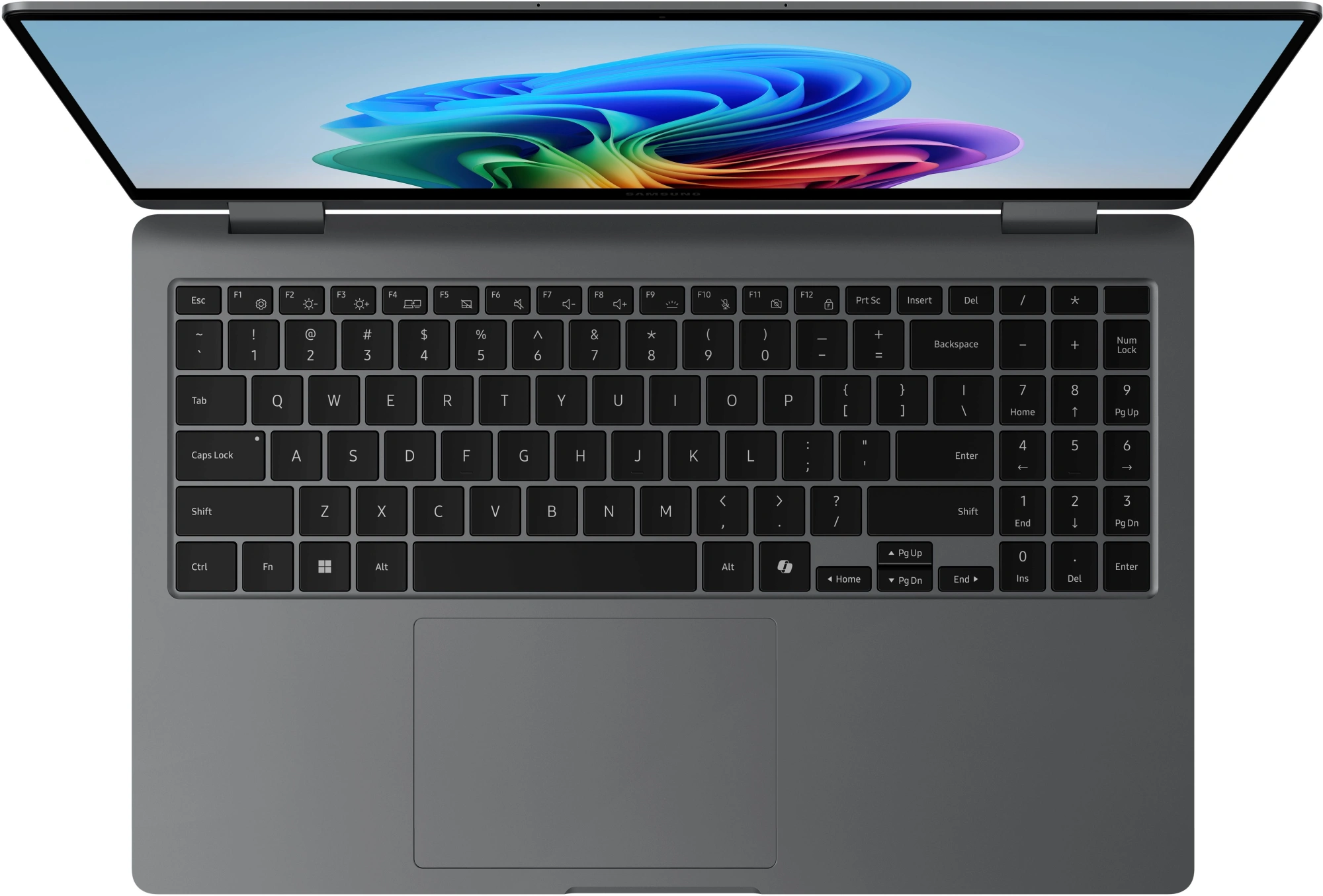 Ноутбук Samsung Galaxy Book 5 360 NP750 Core Ultra 5 226V 16Gb SSD512Gb Intel Arc 130V 15.6" AMOLED Touch FHD (1920x1080) Windows 11 Home Multi Language grey WiFi BT Cam (NP750QHA-LG1IN) — миниатюра 3