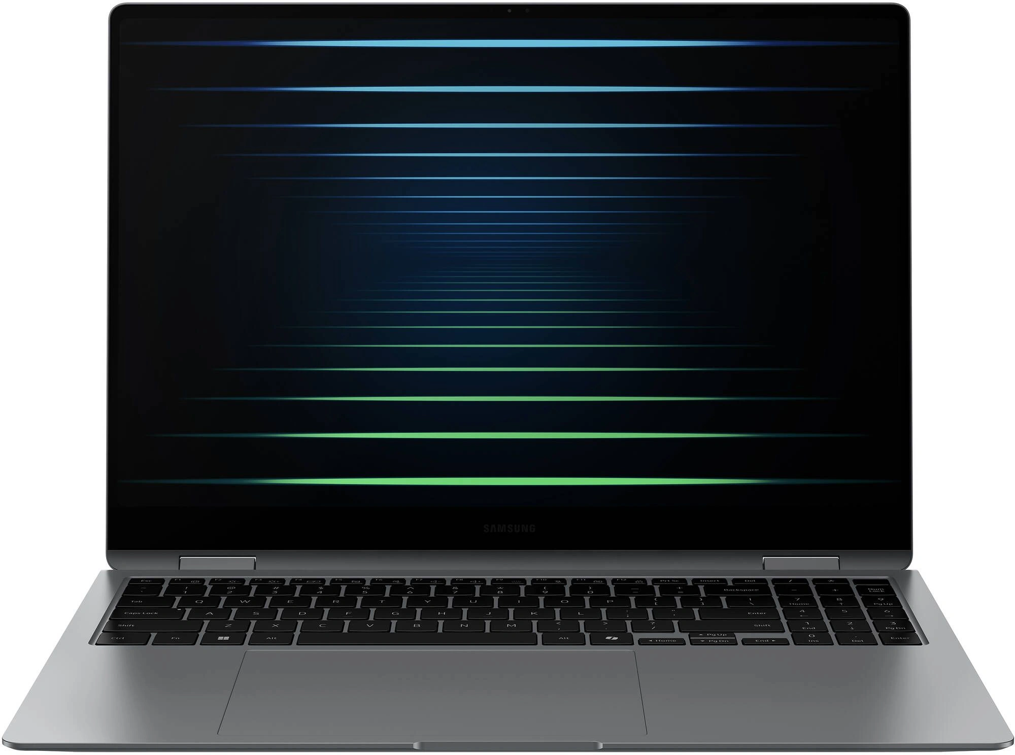 Ноутбук Samsung Galaxy Book 5 Pro 360 NP960 Core Ultra 7 256V 16Gb SSD512Gb Intel Arc 140V 16" AMOLED Touch 2.8K (2880x1800) Windows 11 Home Multi Language grey WiFi BT Cam (NP960QHA-KG1IN)