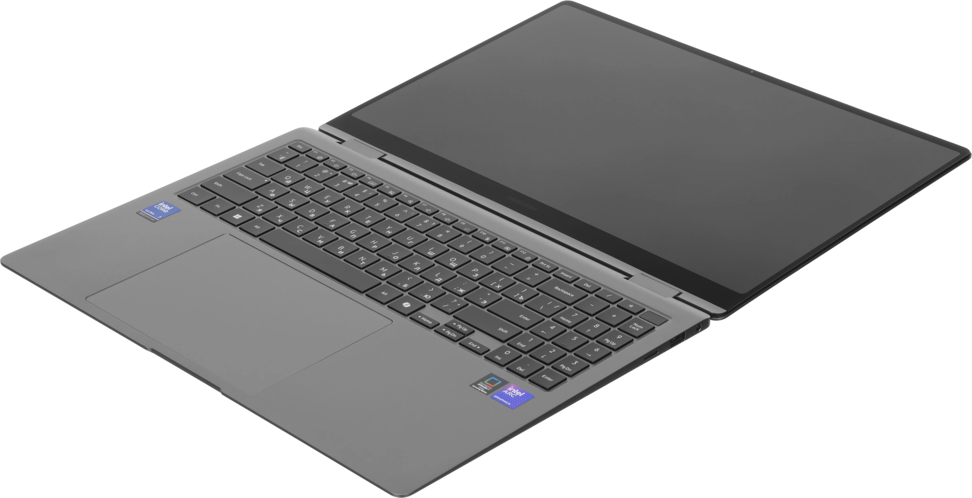 Ноутбук Samsung Galaxy Book 5 Pro 360 NP960 Core Ultra 7 256V 16Gb SSD512Gb Intel Arc 140V 16" AMOLED Touch 2.8K (2880x1800) Windows 11 Home Multi Language grey WiFi BT Cam (NP960QHA-KG1IN) — миниатюра 12