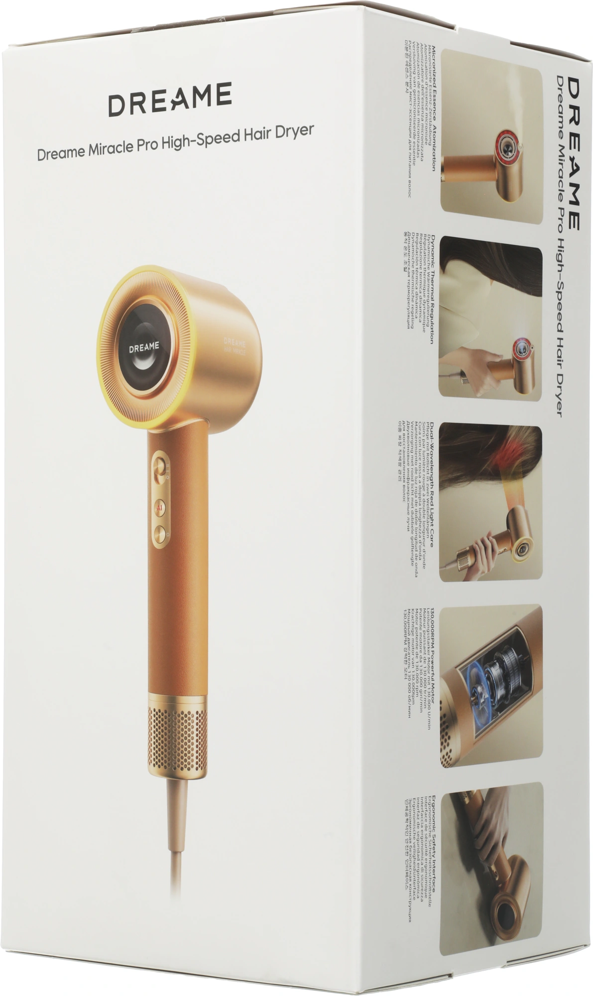 Фен Dreame Miracle Pro High-speed 1600Вт золотистый (АНХ30) — миниатюра 6
