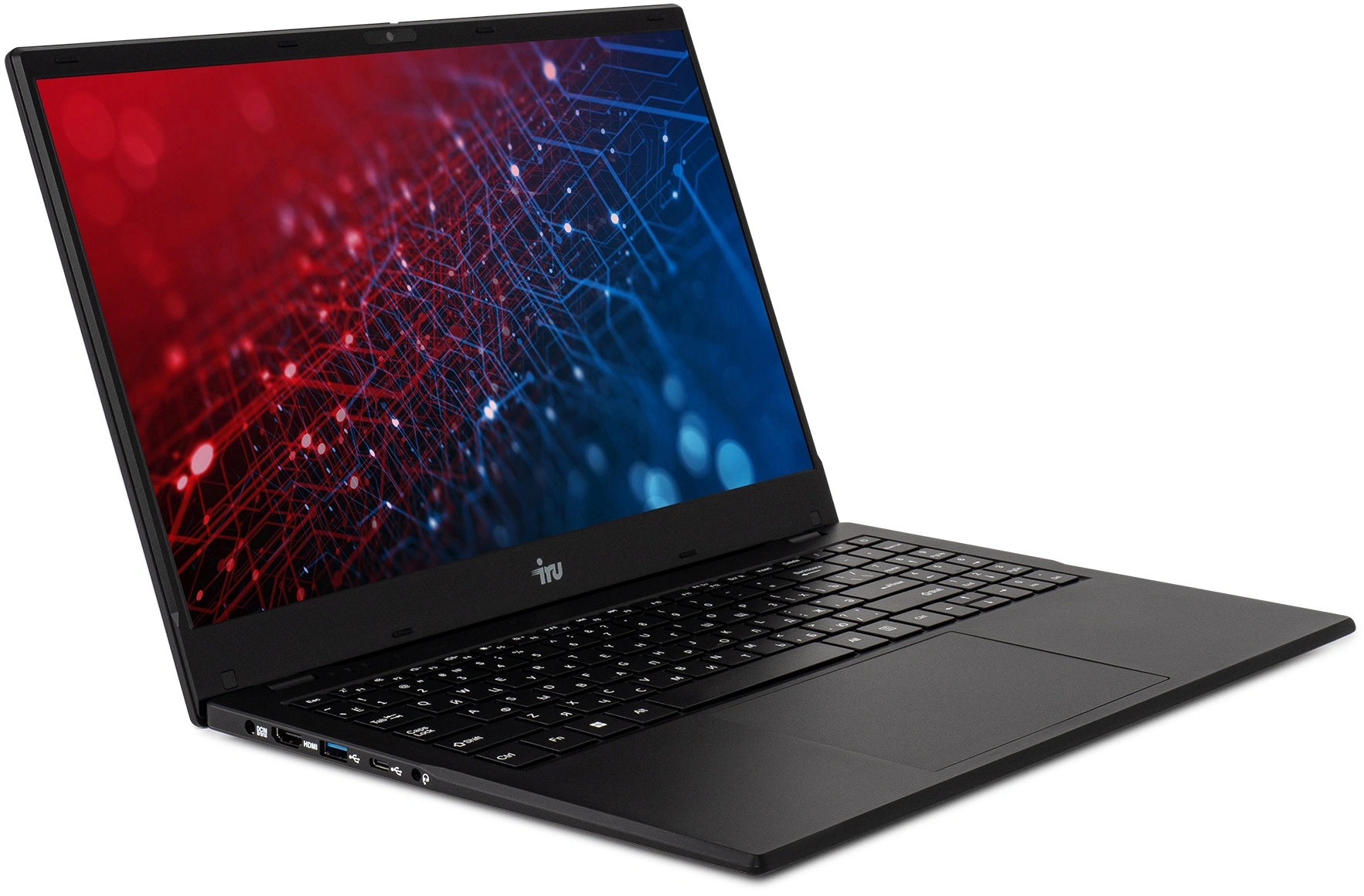 Ноутбук IRU Planio 15ING Celeron N4500 16Gb SSD512Gb Intel UHD Graphics 15.6" IPS FHD (1920x1080) FreeDOS black WiFi BT Cam 6000mAh (2140843) — миниатюра 3