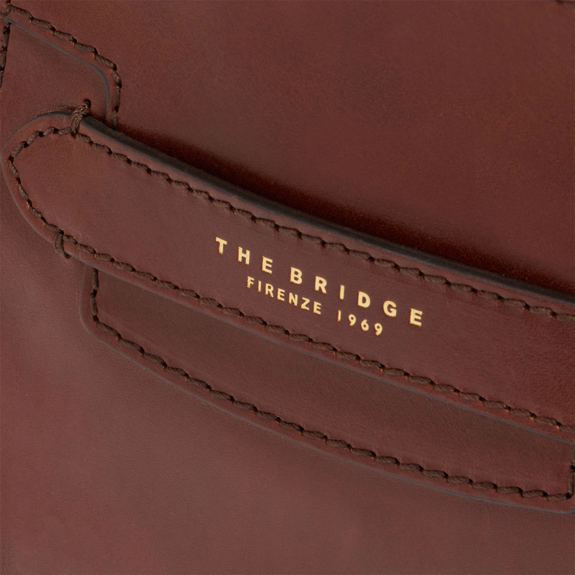 Сумка женская The Bridge Lucrezia 04190601/14 коричневая натур.кожа — миниатюра 5