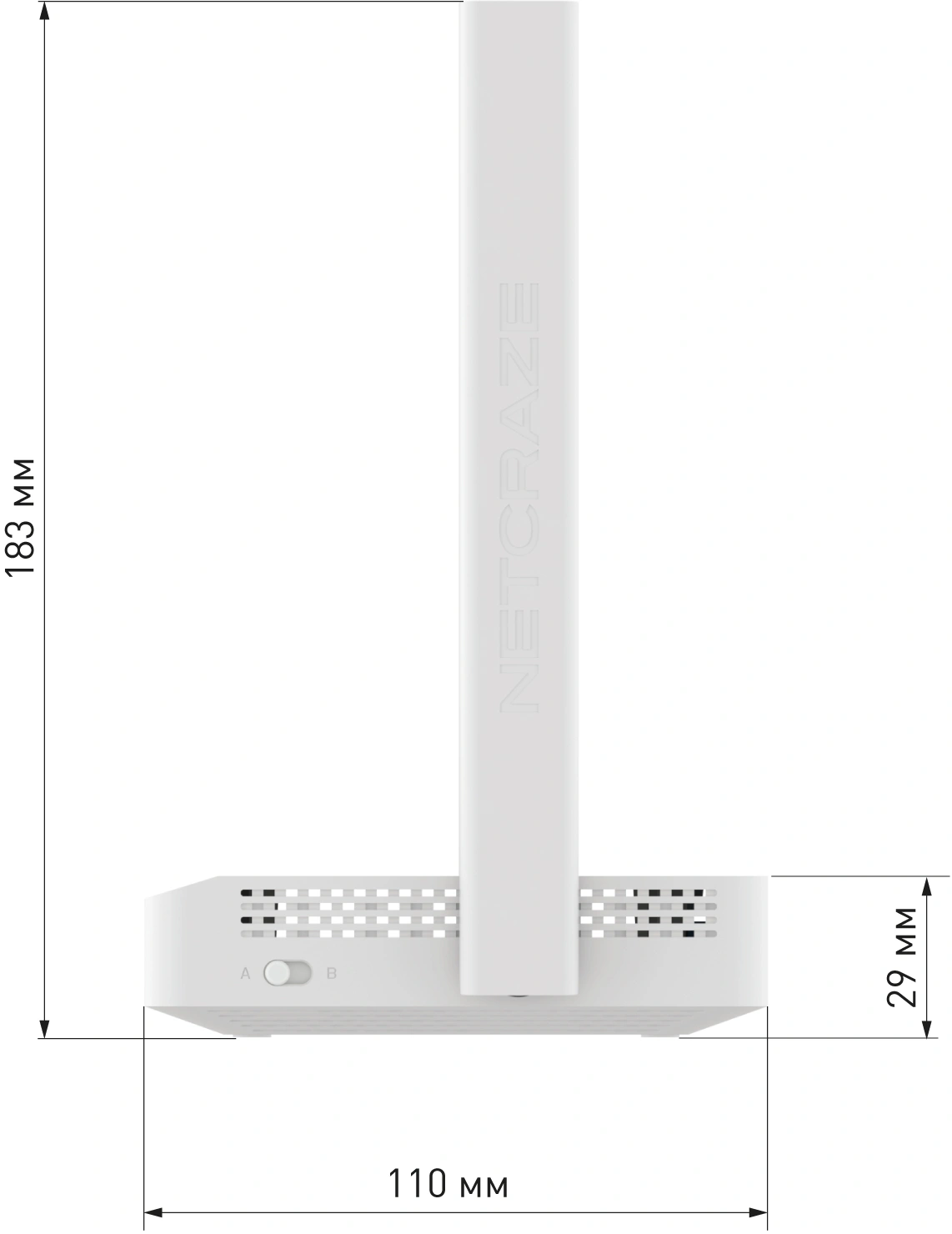 Роутер беспроводной Keenetic Netcraze Air (NC-1613) AC1200 10/100BASE-TX белый — миниатюра 2