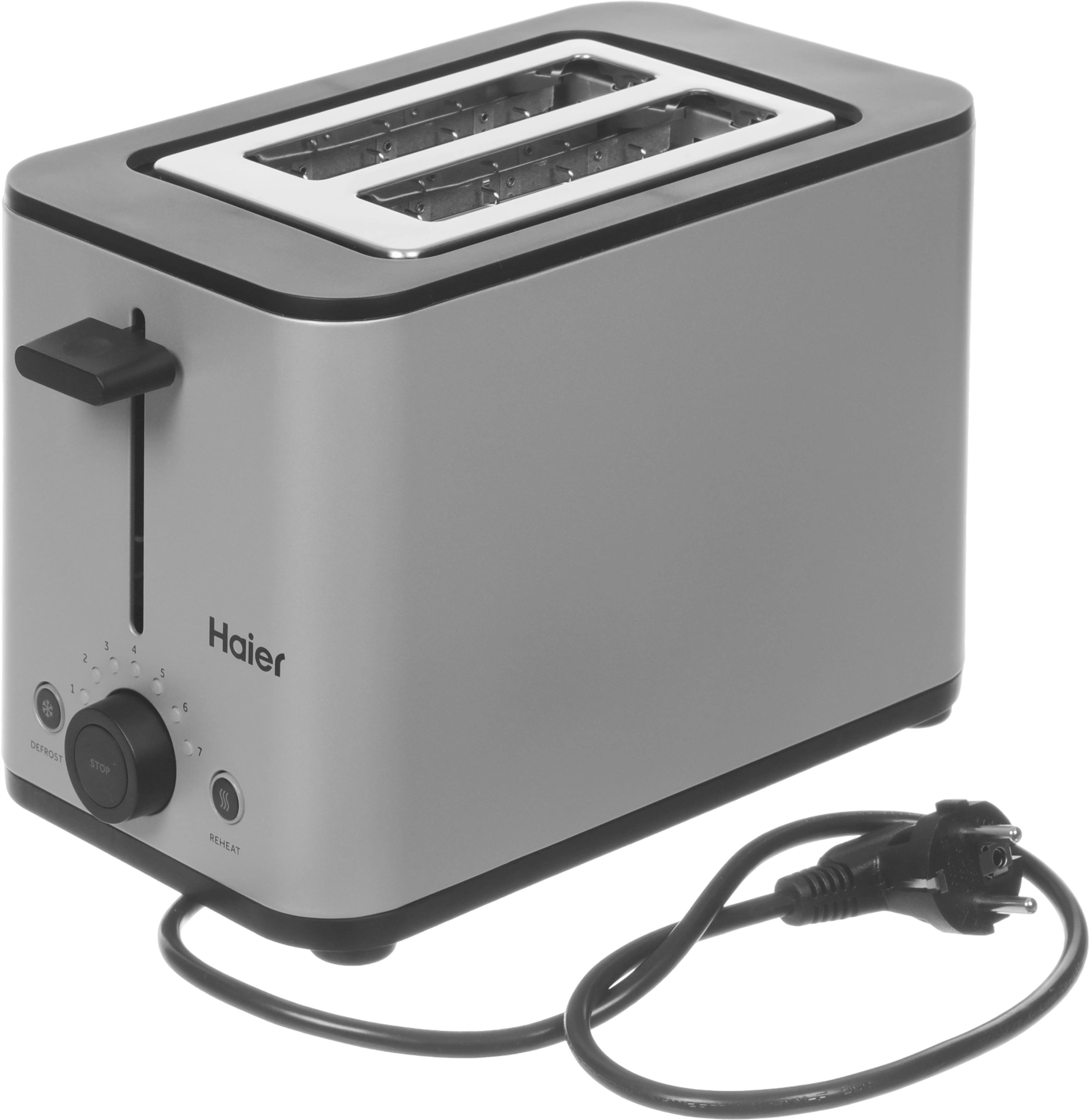 Тостер Haier HT-601 900Вт серебристый — миниатюра 11