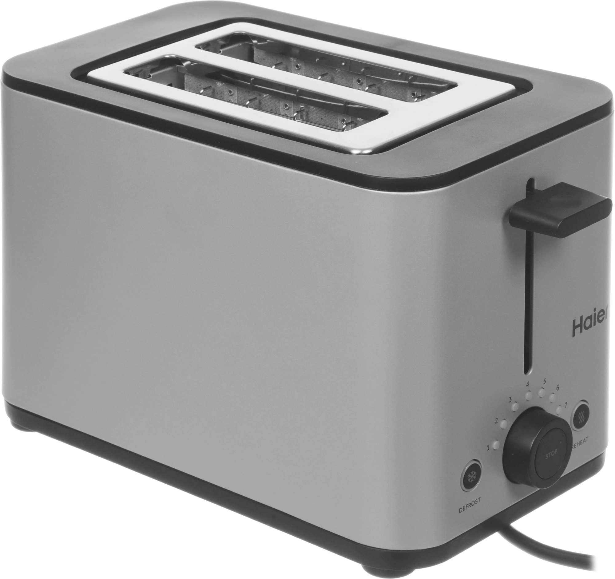 Тостер Haier HT-601 900Вт серебристый — миниатюра 6