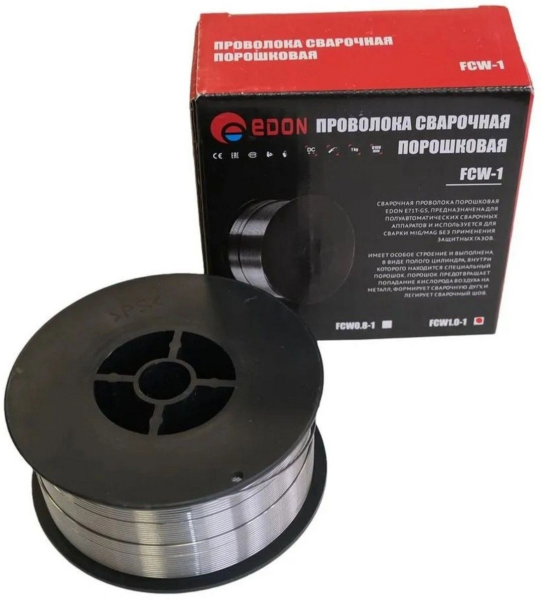 Проволока свар. Edon FCW1.0-1 D1мм (14761) — миниатюра 5