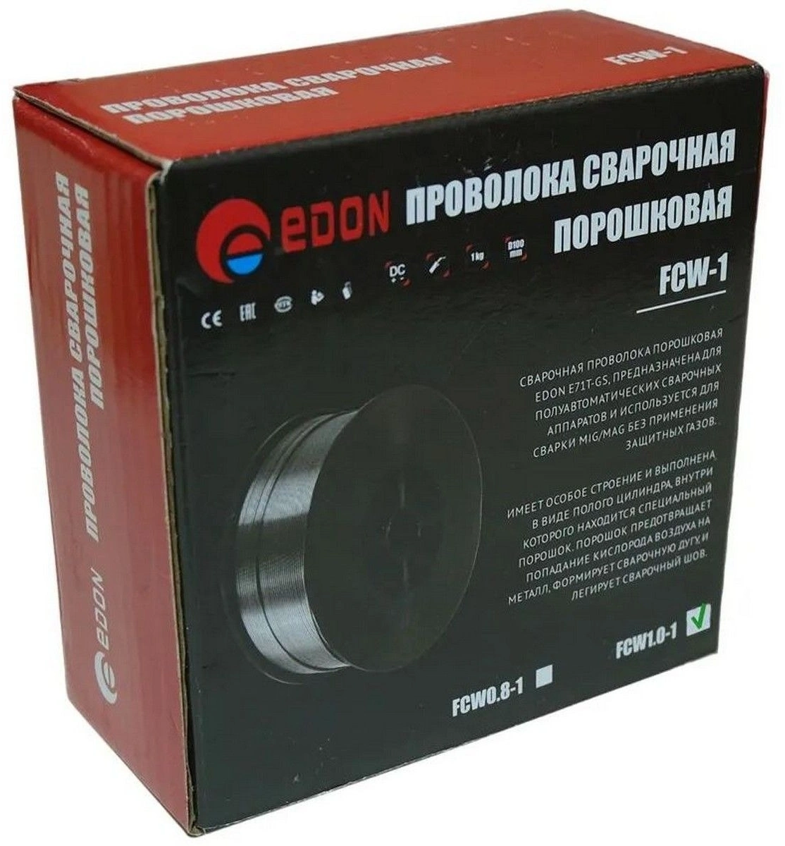 Проволока свар. Edon FCW1.0-1 D1мм (14761) — миниатюра 6