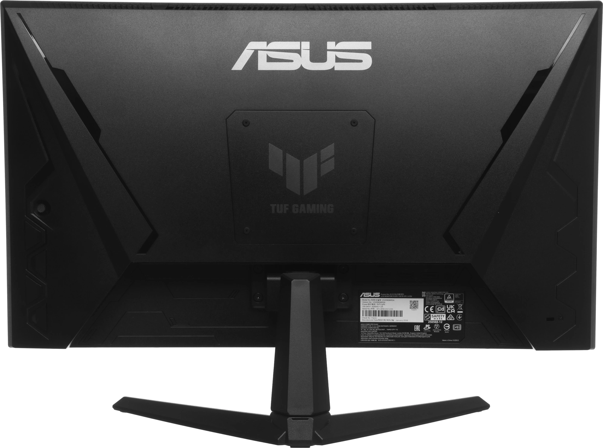 Монитор Asus 24.5" TUF Gaming VG259QMR5A черный IPS LED 0.3ms 16:9 HDMI M/M матовая 1000:1 300cd 178гр/178гр 1920x1080 310Hz FreeSync Premium DP FHD 3.4кг — миниатюра 12