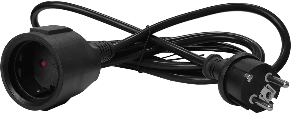 Шнур питания Lanmaster LAN-PPS/SH-10.0-BK вилка Shuko-Shuko розетка проводник.:3x1.5мм2 10м 220В 16А черный — фото 1