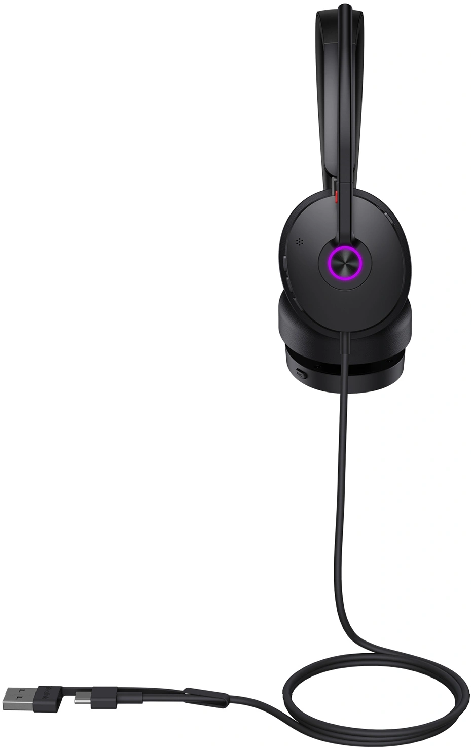 Гарнитура проводная Yealink UH48 Dual UC USB-C/A черный — миниатюра 3