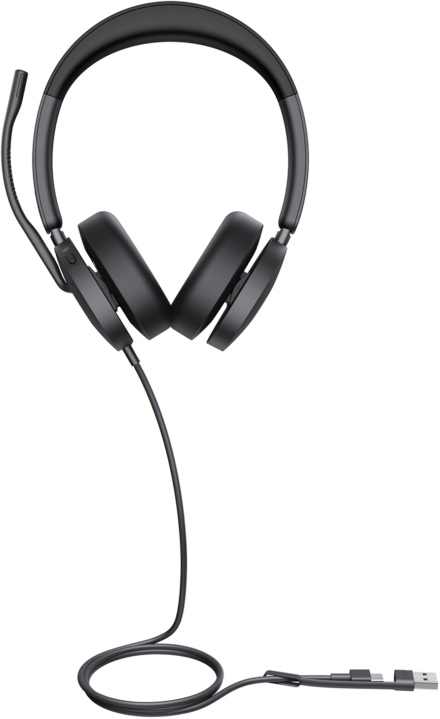Гарнитура проводная Yealink UH48 Dual UC USB-C/A черный — миниатюра 4