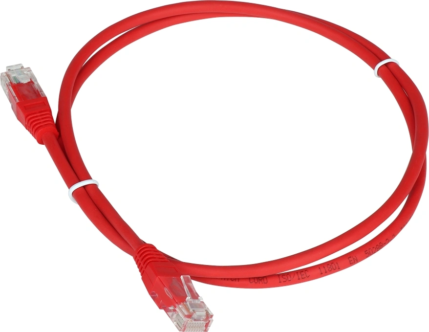 Патч-корд Lanmaster TWT-45-45-20-RD UTP RJ-45 вил.-вилка RJ-45 кат.5E 20м красный ПВХ — фото 1