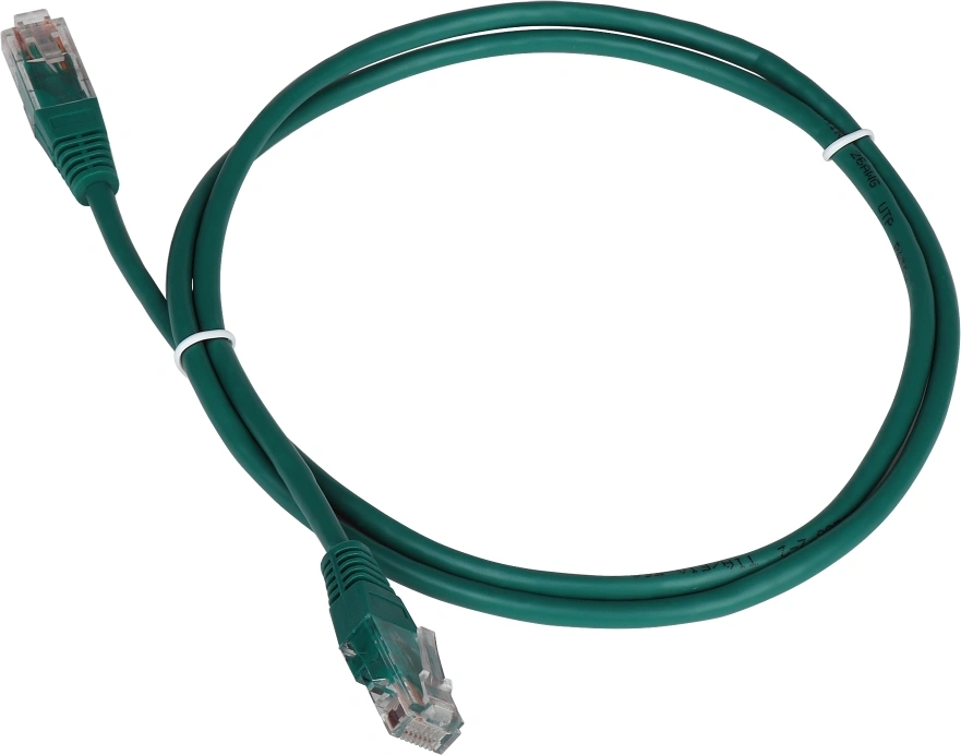 Патч-корд Lanmaster TWT-45-45-7.0-GN UTP RJ-45 вил.-вилка RJ-45 кат.5E 7м зеленый ПВХ — фото 1