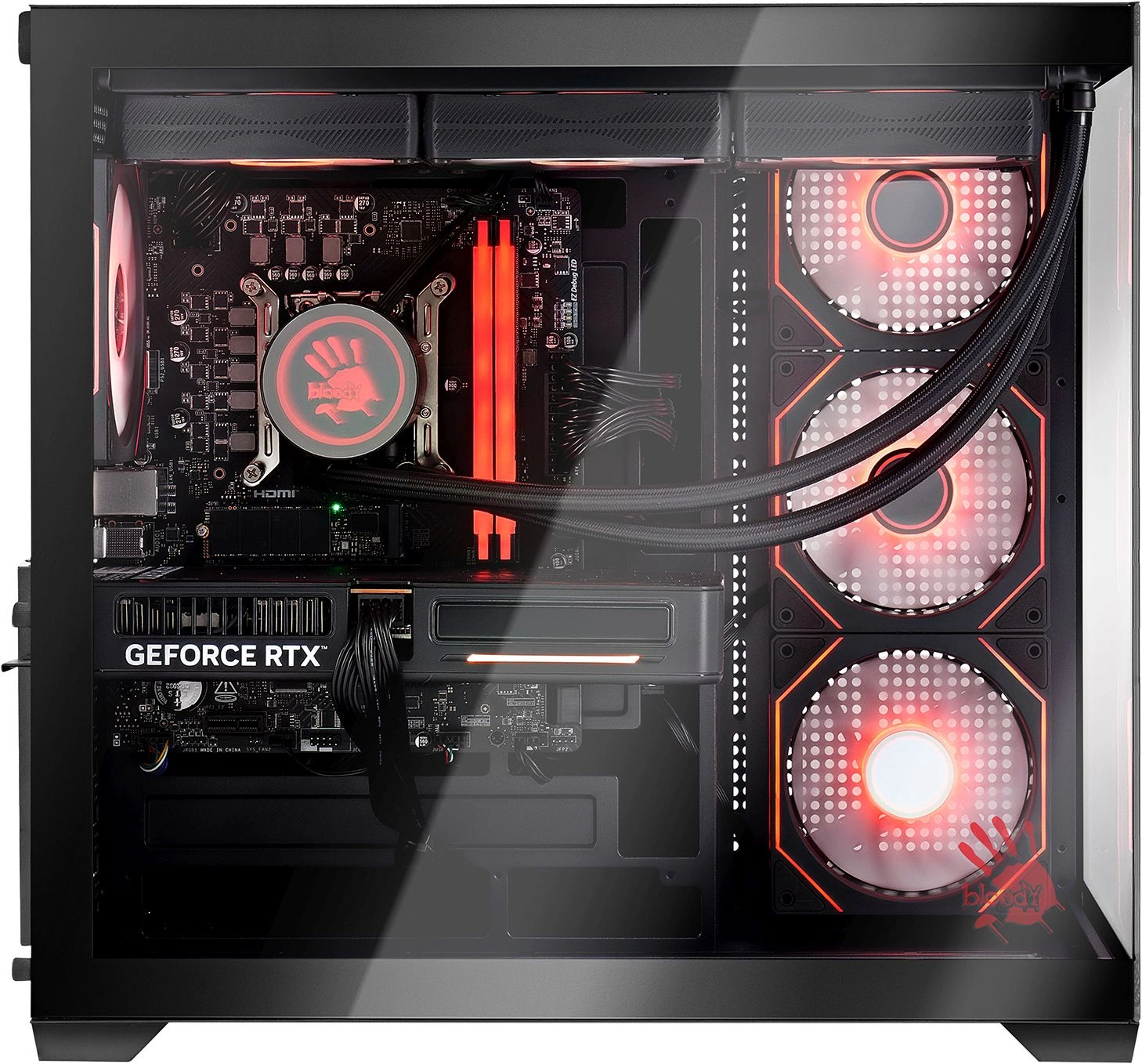 ПК Bloody BD-PC RAB84V2 TWR Ryzen 5 7500F (3.7) 32Gb SSD1Tb RTX5060TI 8Gb Windows 11 Home 64 2.5xGbitEth 750W черный (RUS) (2142124) — миниатюра 9