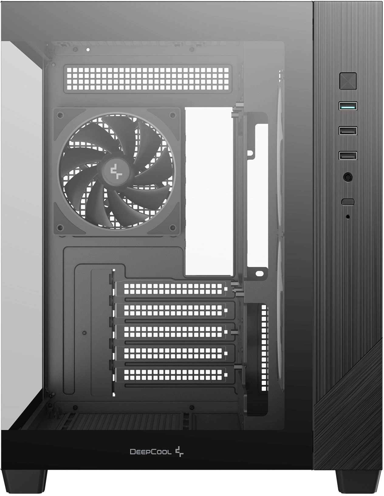 Корпус Deepcool CG330 3F черный без БП mATX 6x120mm 4x140mm 2xUSB2.0 1xUSB3.0 audio bott PSU — миниатюра 3