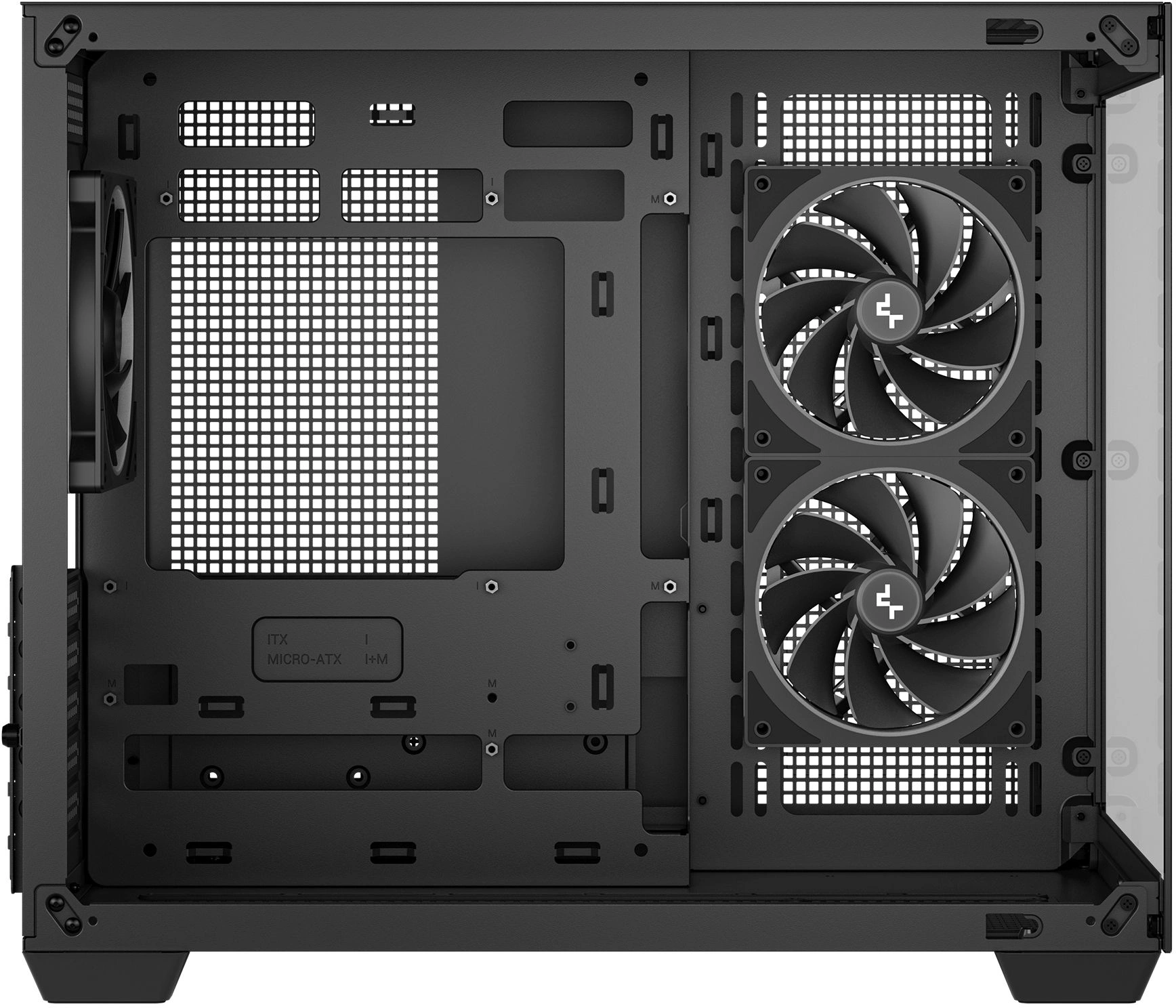 Корпус Deepcool CG330 3F черный без БП mATX 6x120mm 4x140mm 2xUSB2.0 1xUSB3.0 audio bott PSU — миниатюра 4