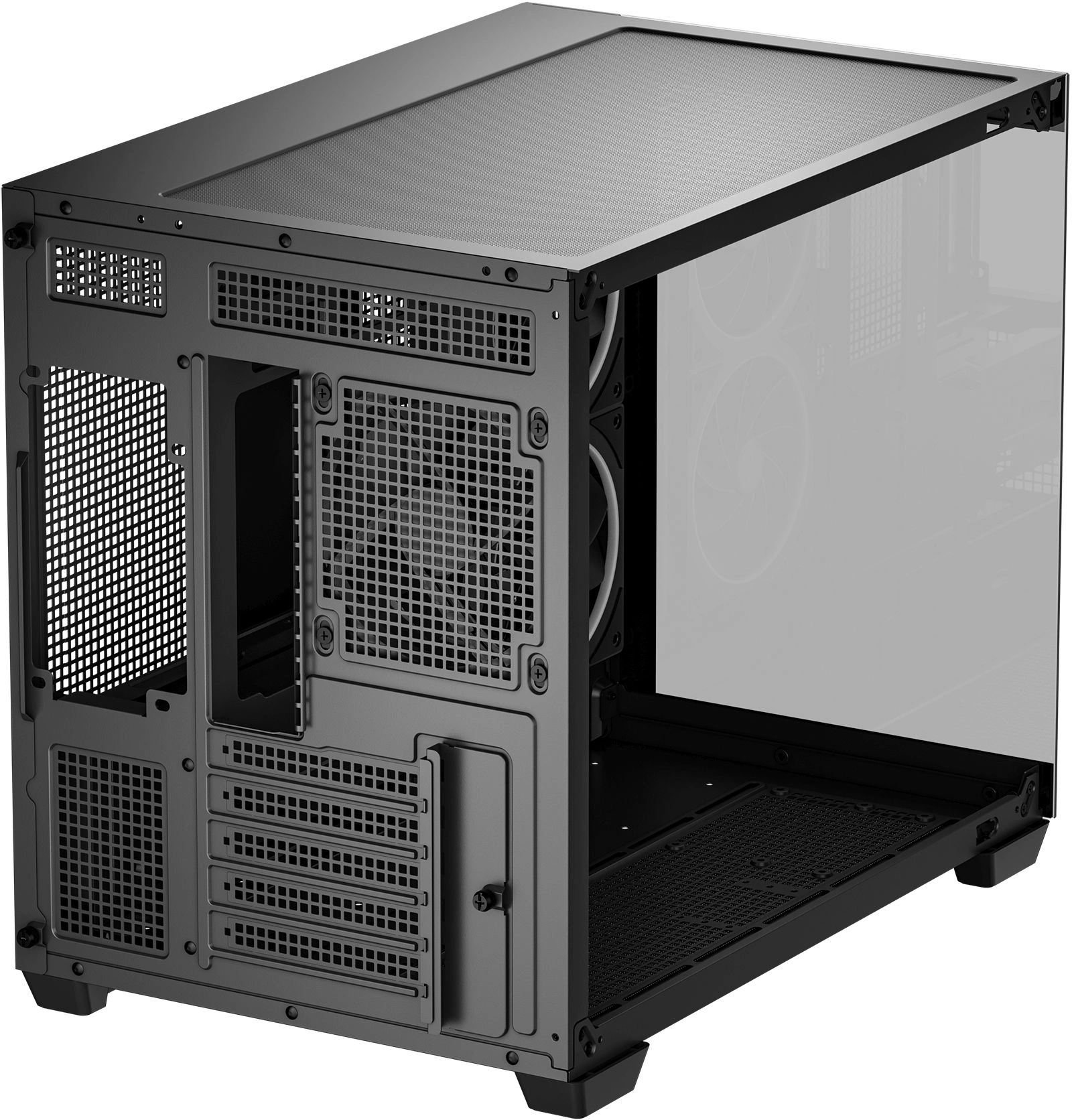 Корпус Deepcool CG330 3F черный без БП mATX 6x120mm 4x140mm 2xUSB2.0 1xUSB3.0 audio bott PSU — миниатюра 6
