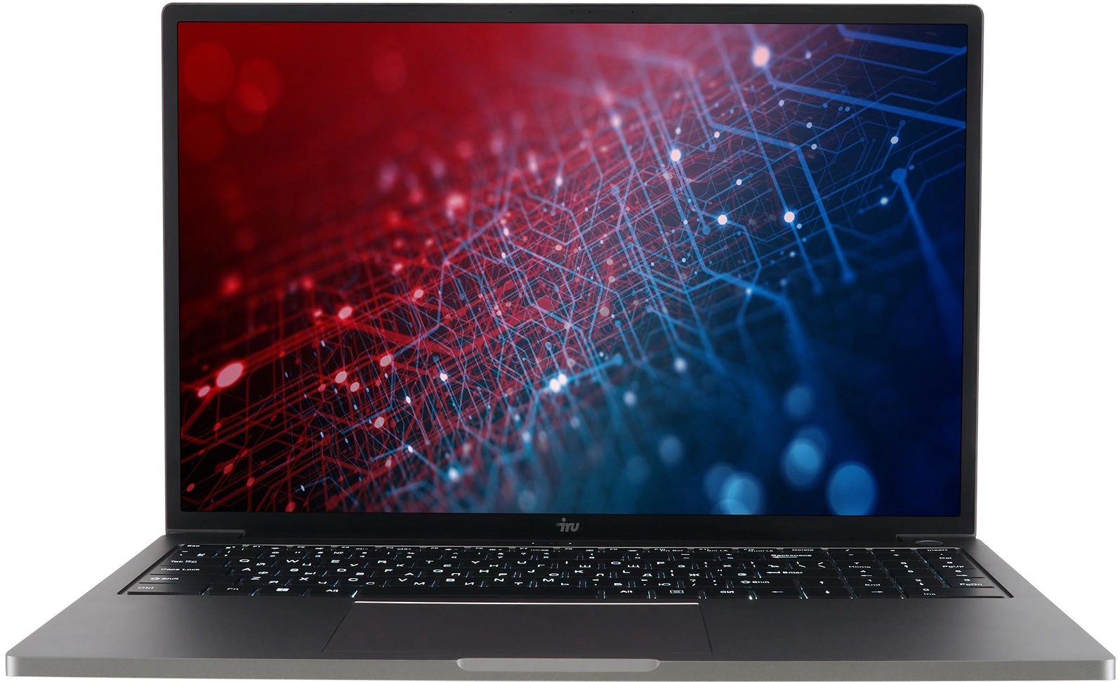 Ноутбук IRU Strato 16ALMR Core i5 12450H 16Gb SSD512Gb Intel UHD Graphics 16" IPS FHD (1920x1200) Windows 11 Pro grey WiFi BT Cam 5400mAh (2142318) — фото 1