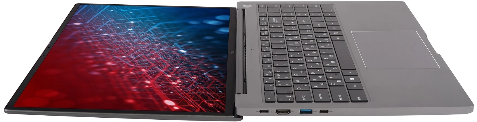 Ноутбук IRU Strato 16ALMR Core i5 12450H 16Gb SSD512Gb Intel UHD Graphics 16" IPS FHD (1920x1200) Windows 11 Pro grey WiFi BT Cam 5400mAh (2142318) — миниатюра 12