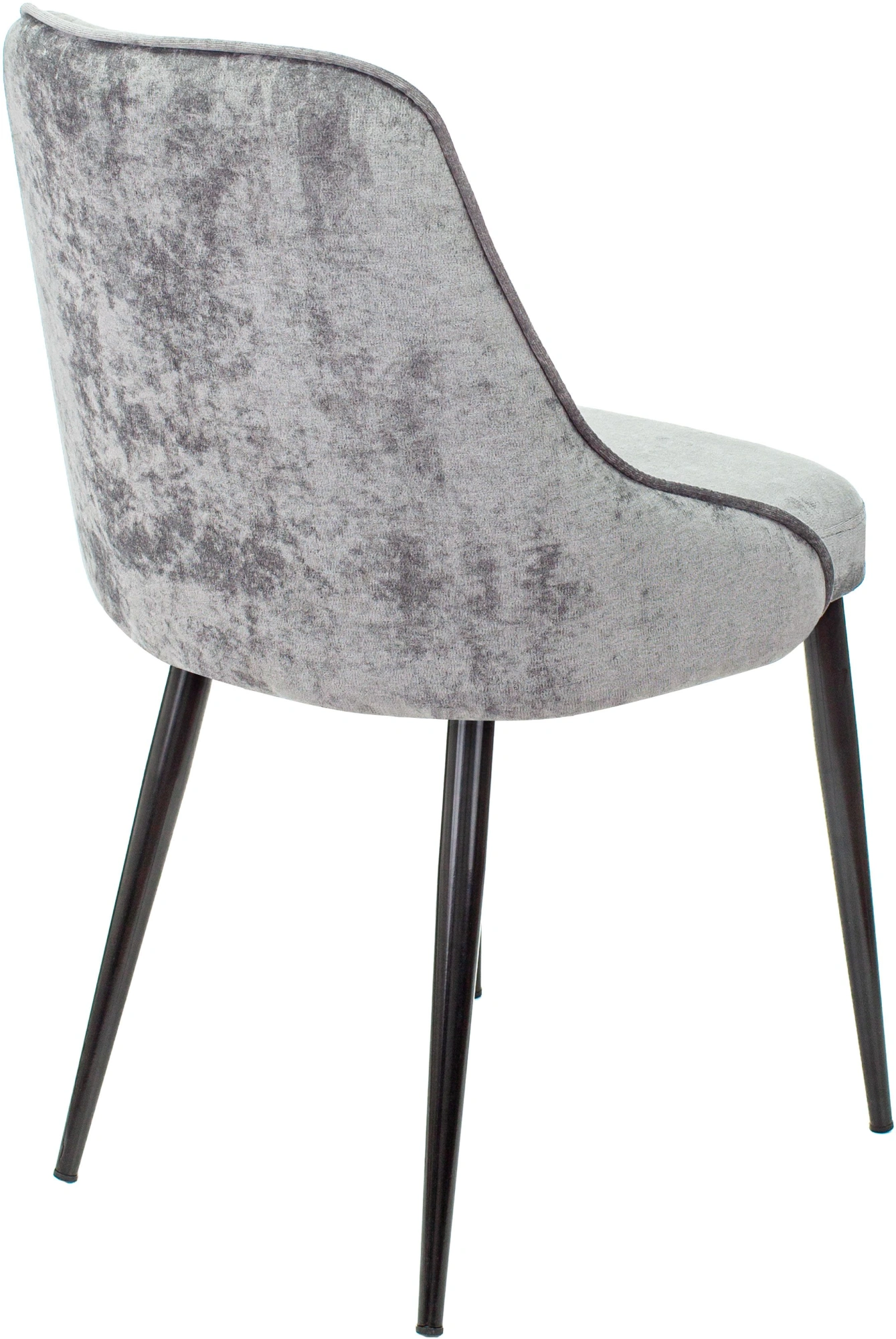 Стул для дома Бюрократ CH-K3_2 комплект 2шт серый Light 19 металл черный на ножках (CH-K3_1/LT19_2) — миниатюра 5