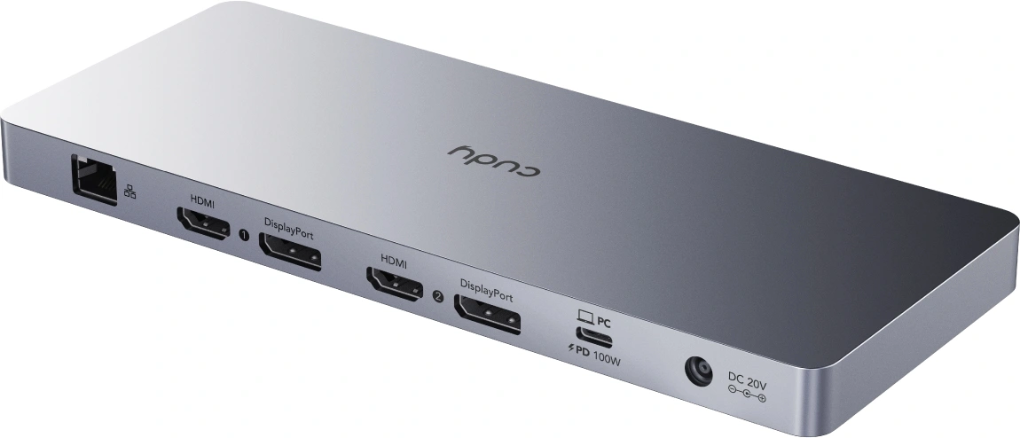 Разветвитель USB-C Cudy CS700 6порт. серебристый — миниатюра 3