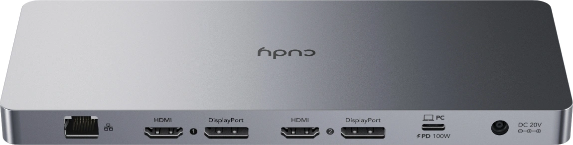 Разветвитель USB-C Cudy CS700 6порт. серебристый — миниатюра 4