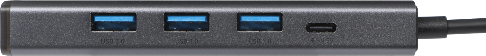 Разветвитель USB-C Cudy UH605 3порт. серый — миниатюра 7
