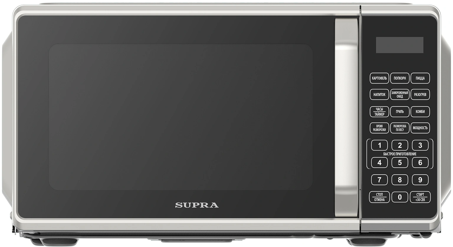 Микроволновая Печь Supra 20SSG27 20л. 700Вт серебристый — фото 1