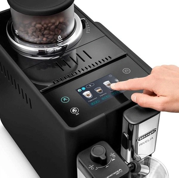 Кофемашина Delonghi Rivelia EXAM440.55.B 1450Вт серебристый/черный — миниатюра 8