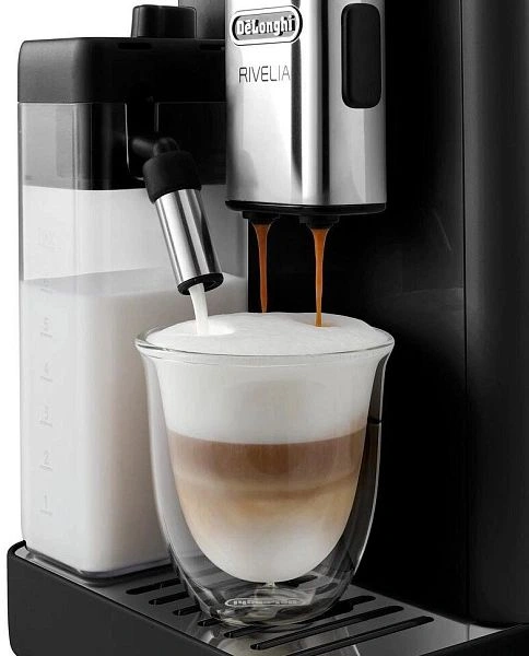 Кофемашина Delonghi Rivelia EXAM440.55.B 1450Вт серебристый/черный — миниатюра 9