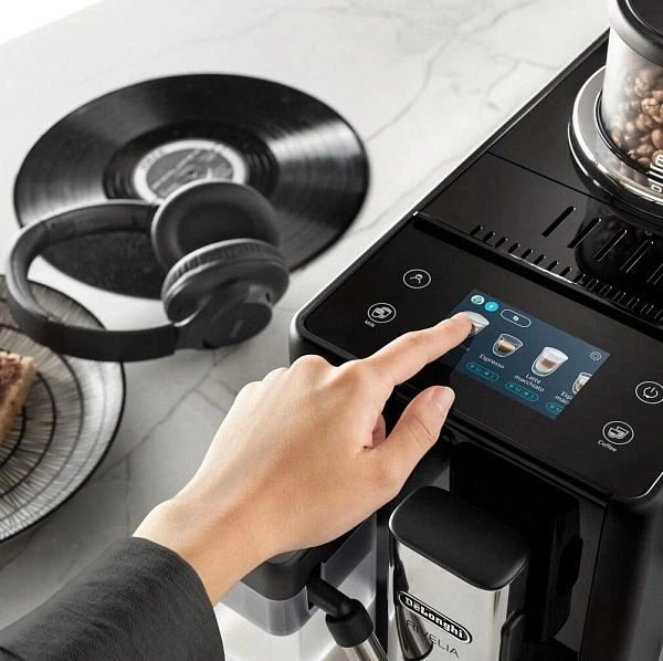 Кофемашина Delonghi Rivelia EXAM440.55.B 1450Вт серебристый/черный — миниатюра 12