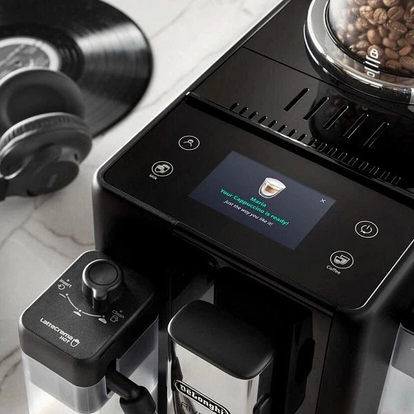 Кофемашина Delonghi Rivelia EXAM440.55.B 1450Вт серебристый/черный — миниатюра 13